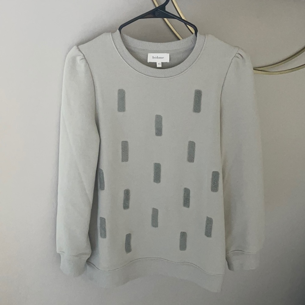 Sage Embroidered Pullover Sweater